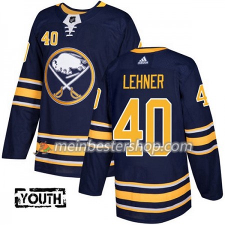 Buffalo Sabres Robin Lehner 40 Adidas 2017-2018 Marineblau Trikot Authentic - Kinder